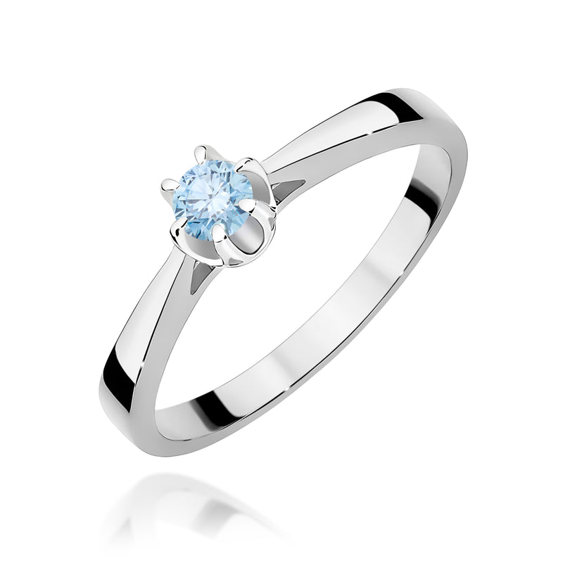 Inel Aur 14K cu Diamant de Laborator 0.12 ct, imaginea 9 din 12