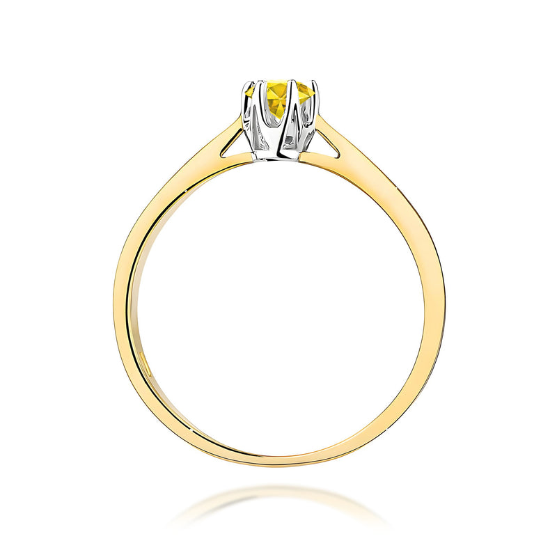 Inel Aur 14K cu Diamant de Laborator 0.12 ct, imaginea 3 din 12