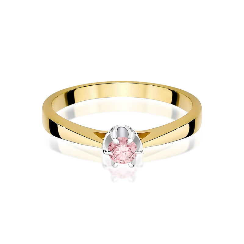Inel Aur 9K cu Diamant de Laborator 0.12 ct, imaginea 2 din 8