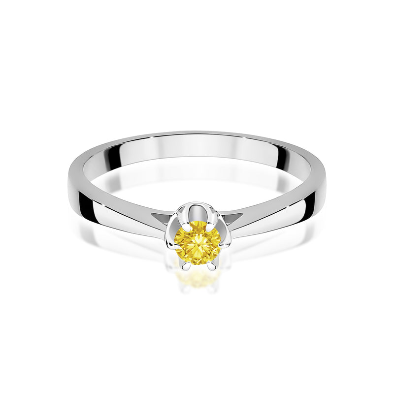 Inel Aur 9K cu Diamant de Laborator 0.12 ct, imaginea 6 din 8