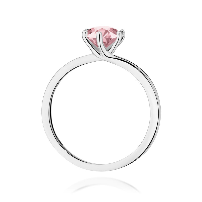 Inel Aur 9K cu Diamant Roz de Laborator 1.00 ct, imaginea 7 din 8