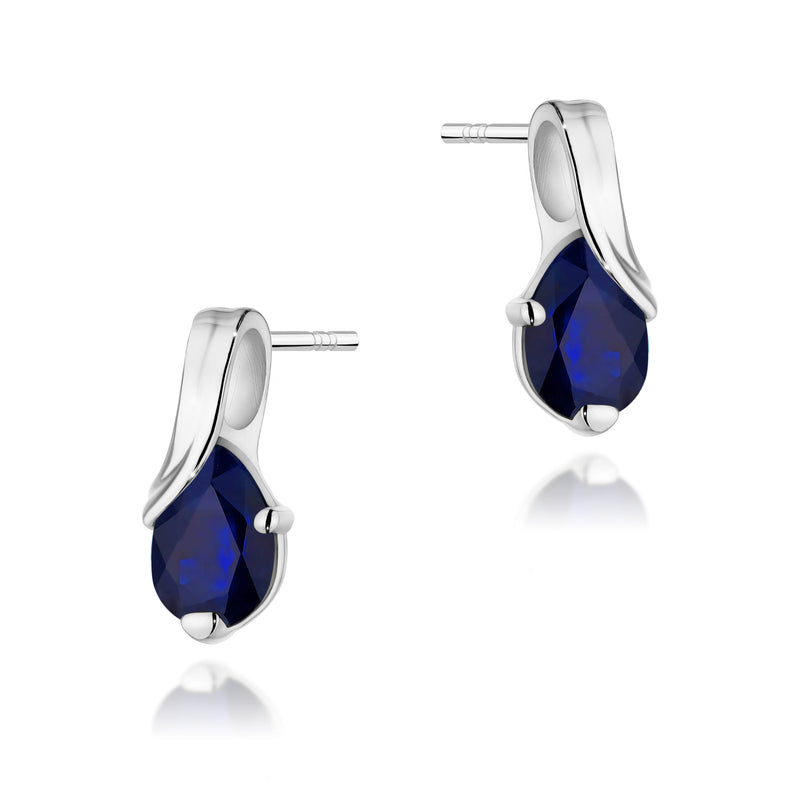 Cercei Aur 14K cu Safir 0.60 ct, imaginea 7 din 9