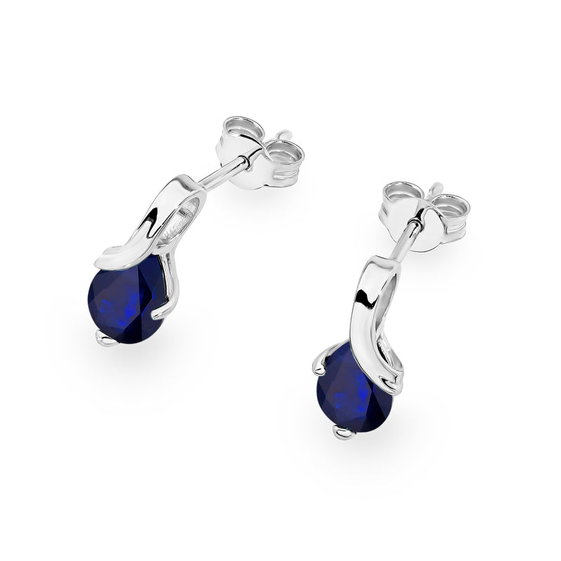 Cercei Aur 14K cu Safir 0.60 ct, imaginea 8 din 9