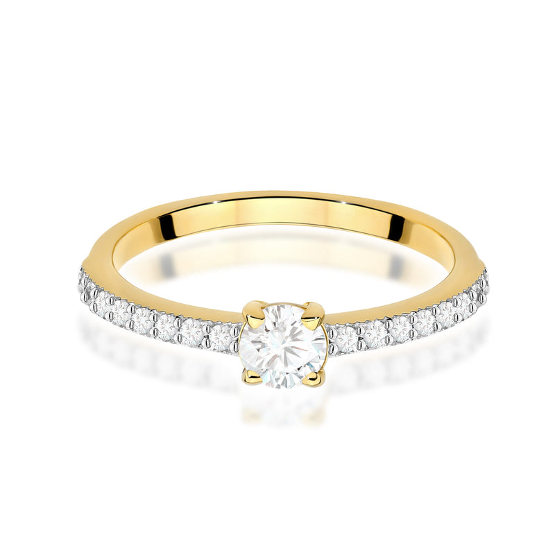 Inel Aur 14K cu Diamante de Laborator 0.39 ct, imaginea 2 din 12