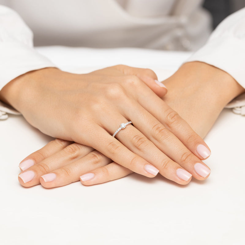 Inel Aur 14K cu Diamante de Laborator 0.39 ct, imaginea 8 din 12