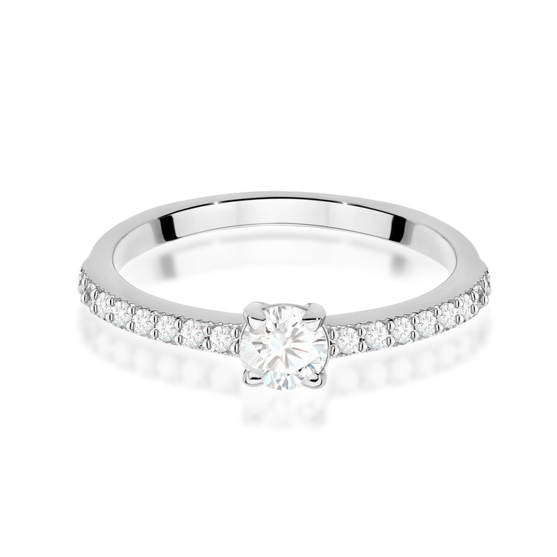 Inel Aur 14K cu Diamante de Laborator 0.39 ct, imaginea 10 din 12