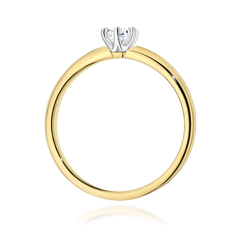 Inel Aur 14K cu Diamant de Laborator 0.25 ct, imaginea 3 din 12