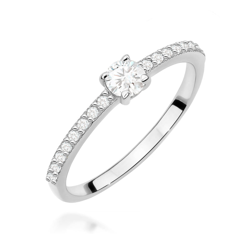 Inel Aur 9K cu Diamante de Laborator 0.39 ct, imaginea 5 din 8