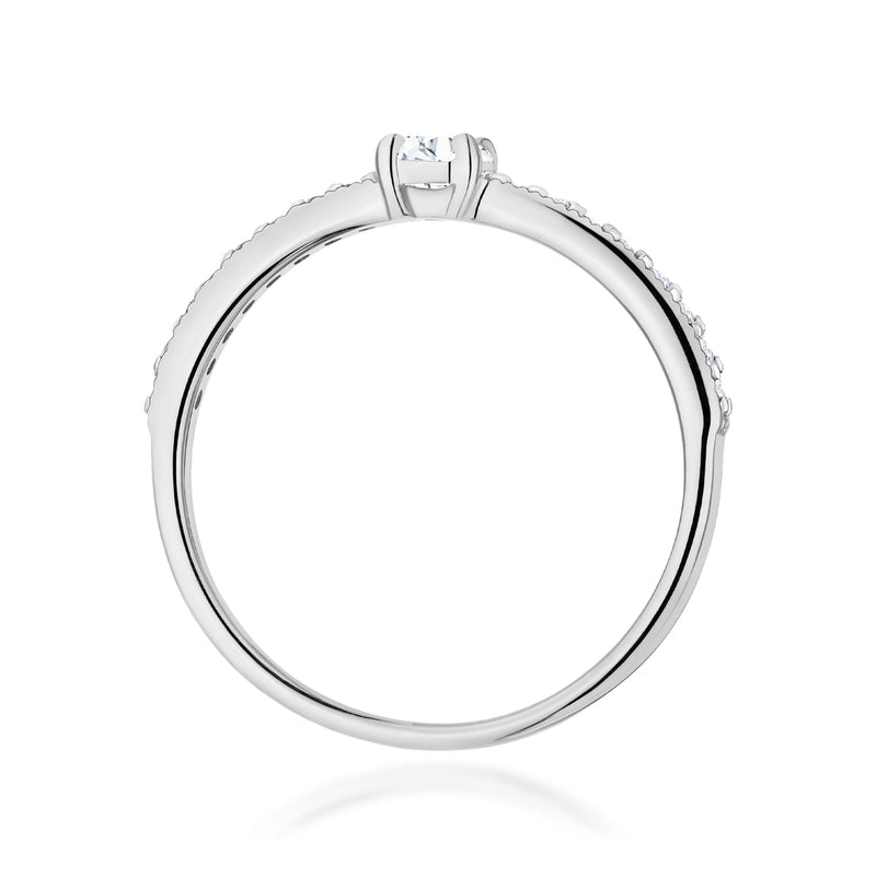 Inel Aur 9K cu Diamante de Laborator 0.39 ct, imaginea 7 din 8