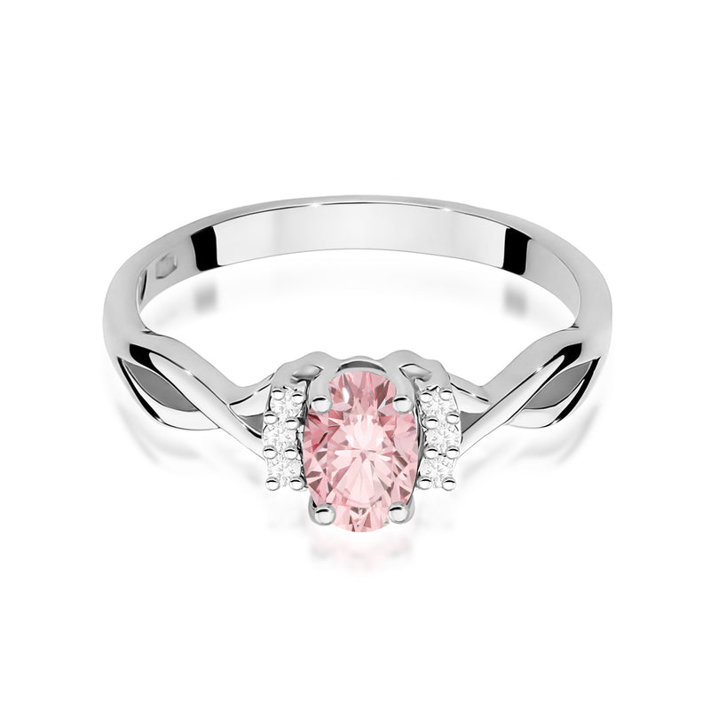 Inel Aur 14K cu Diamante Roz de Laborator 0.55 ct, imaginea 10 din 12