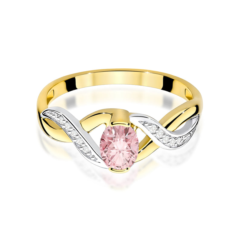 Inel Aur 14K cu Diamante Roz de Laborator 0.55 ct, imaginea 2 din 12