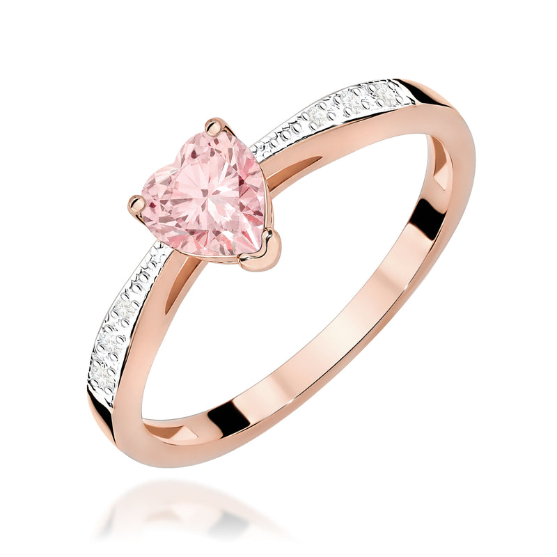 Inel Aur 14K cu Diamante Roz de Laborator 0.53 ct, imaginea 5 din 12