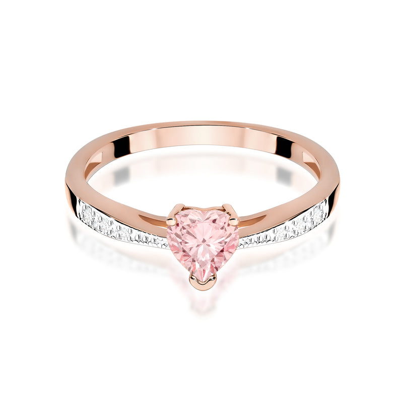 Inel Aur 14K cu Diamante Roz de Laborator 0.53 ct, imaginea 6 din 12