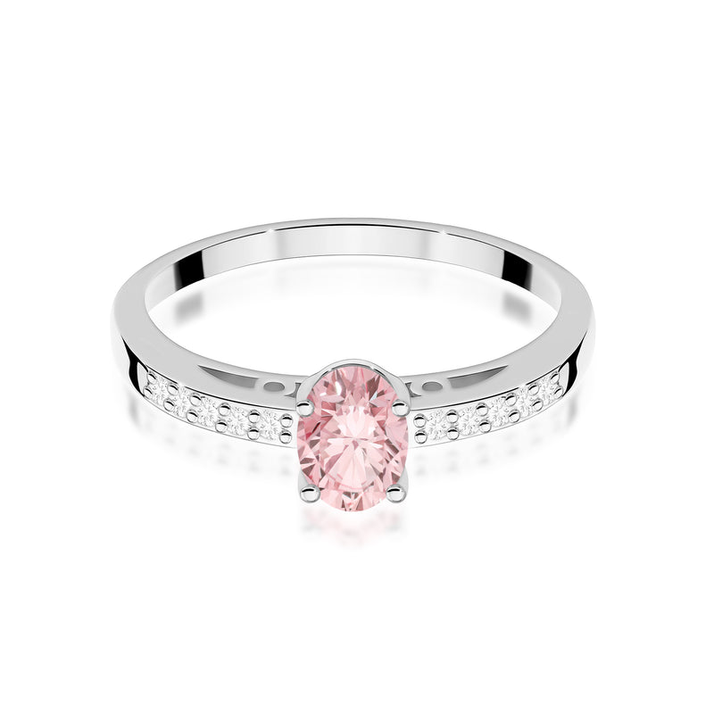 Inel Aur 14K cu Diamante Roz de Laborator 0.55 ct, imaginea 8 din 9