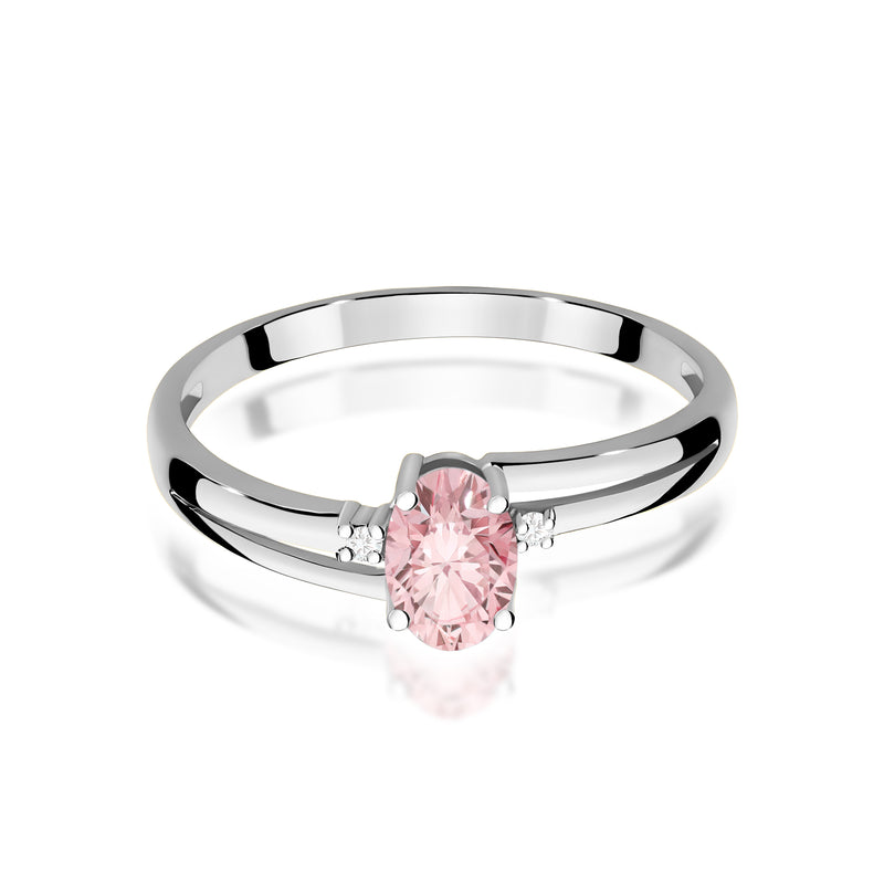 Inel Aur 14K cu Diamante Roz de Laborator 0.53 ct, imaginea 10 din 12