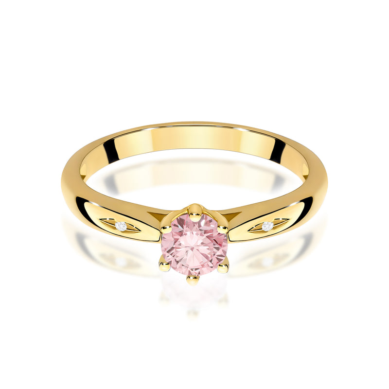 Inel Aur 14K cu Diamante Roz de Laborator 0.51 ct, imaginea 2 din 12