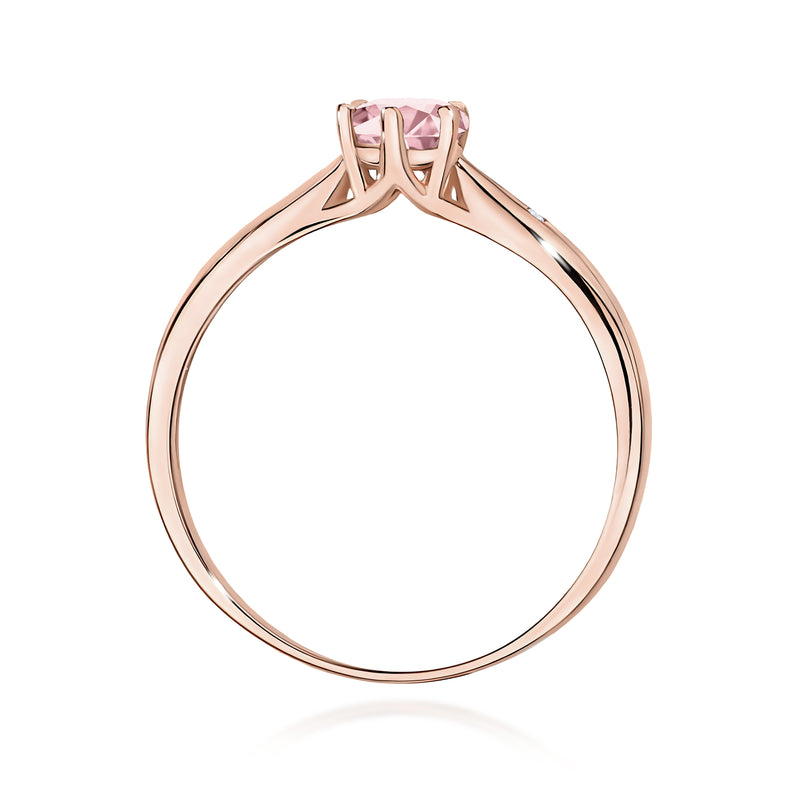 Inel Aur 14K cu Diamante Roz de Laborator 0.51 ct, imaginea 7 din 12