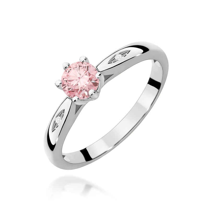Inel Aur 14K cu Diamante Roz de Laborator 0.51 ct, imaginea 9 din 12