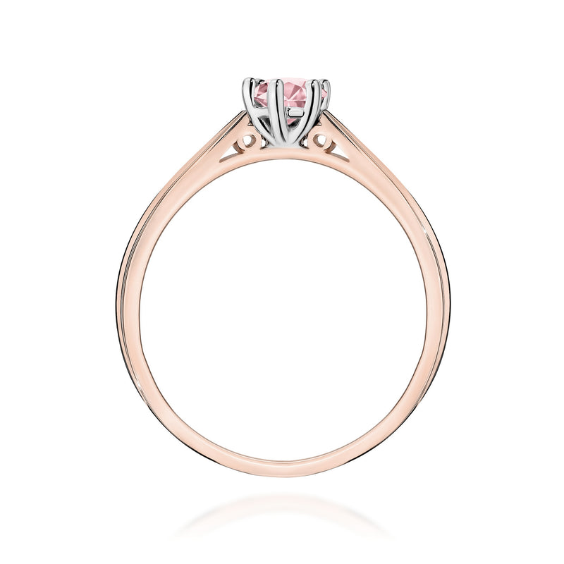 Inel Aur 14K cu Diamant Roz de Laborator 0.30 ct, imaginea 7 din 12