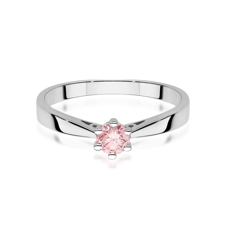 Inel Aur 14K cu Diamant Roz de Laborator 0.30 ct, imaginea 10 din 12