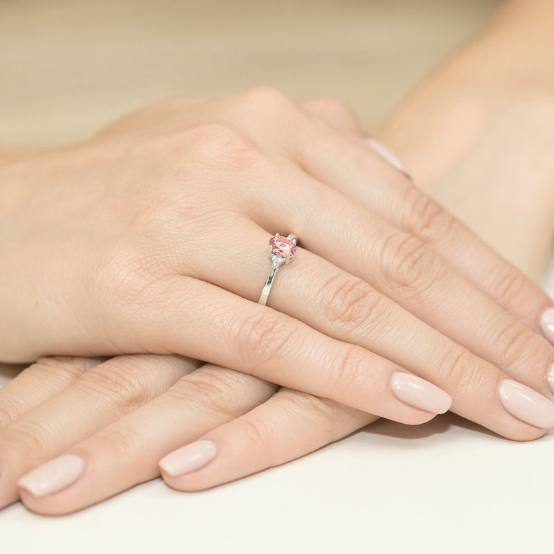 Inel Aur 14K cu Diamante Roz de Laborator 0.65 ct, imaginea 12 din 12