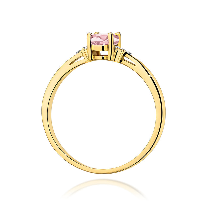Inel Aur 14K cu Diamante Roz de Laborator 0.65 ct, imaginea 3 din 12