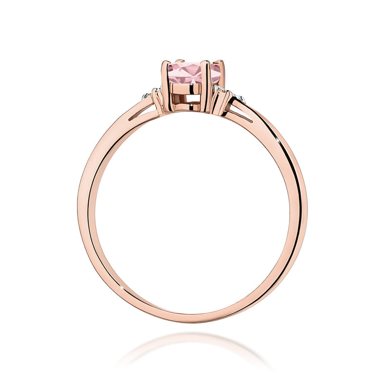 Inel Aur 14K cu Diamante Roz de Laborator 0.65 ct, imaginea 7 din 12