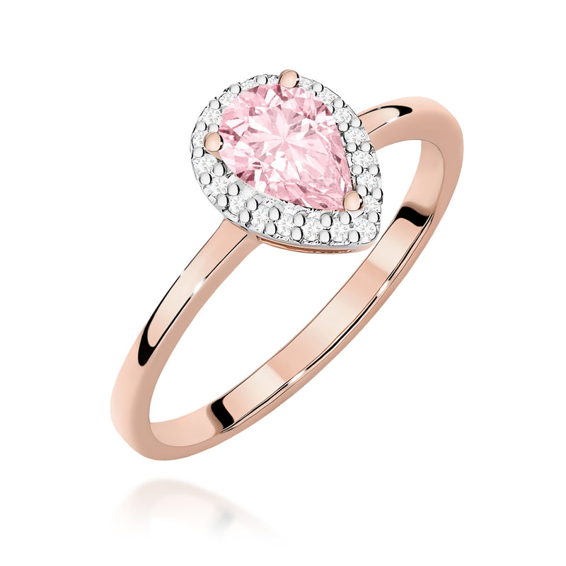 Inel Aur 14K cu Diamante Roz de Laborator 0.60 ct, imaginea 5 din 12