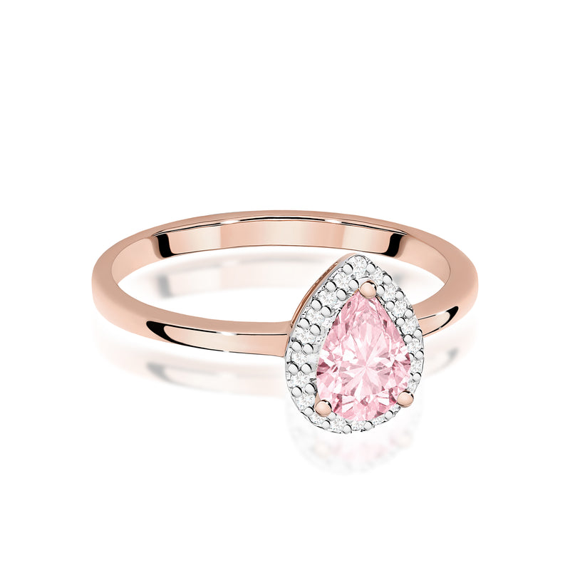 Inel Aur 14K cu Diamante Roz de Laborator 0.60 ct, imaginea 6 din 12