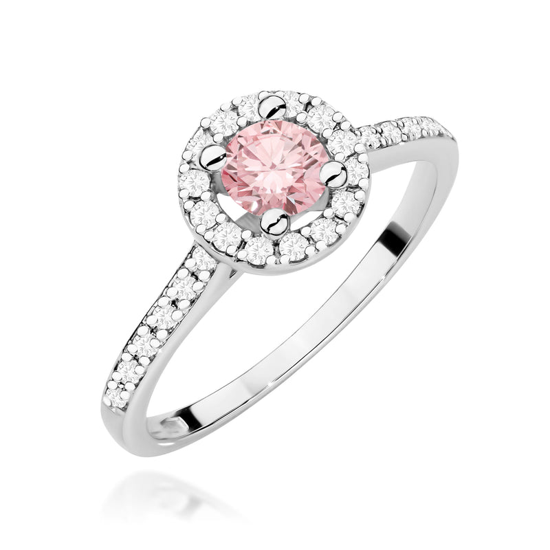 Inel Aur 14K cu Diamante Roz de Laborator 0.72 ct, imaginea 9 din 12
