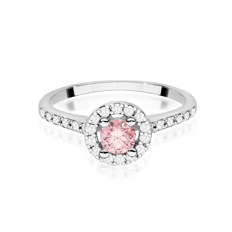 Inel Aur 14K cu Diamante Roz de Laborator 0.72 ct, imaginea 10 din 12