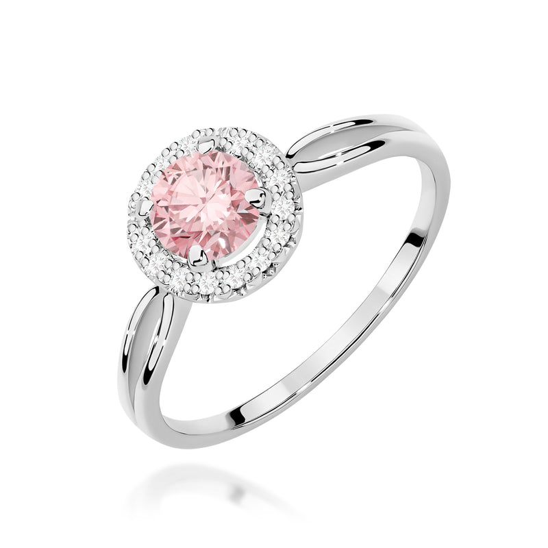 Inel Aur 14K cu Diamante Roz de Laborator 0.58 ct, imaginea 9 din 12