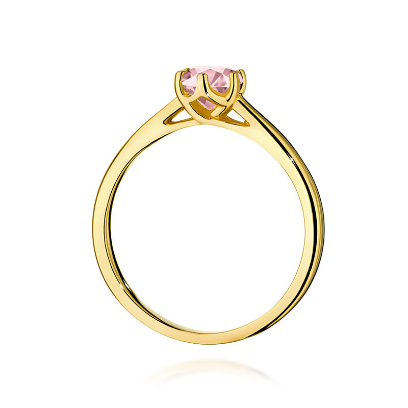 Inel Aur 14K cu Diamant Roz de Laborator 0.50 ct, imaginea 3 din 12