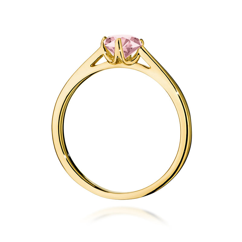 Inel Aur 14K cu Diamant Roz de Laborator 0.50 ct, imaginea 3 din 12