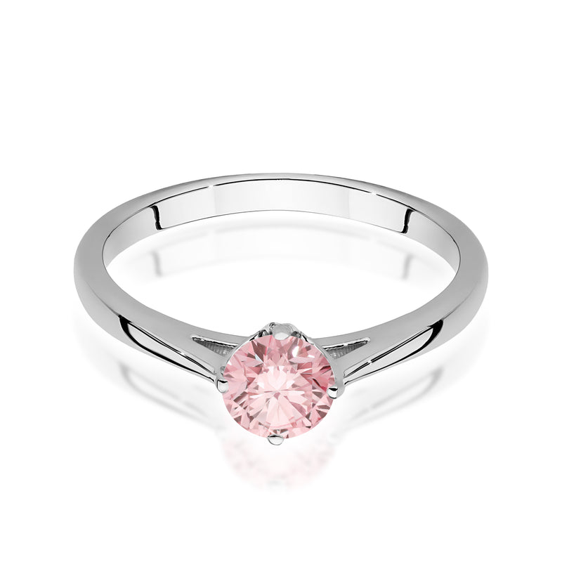 Inel Aur 14K cu Diamant Roz de Laborator 0.50 ct, imaginea 10 din 12