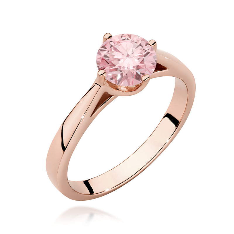 Inel Aur 14K cu Diamant Galben de Laborator 0.50 ct, imaginea 5 din 12