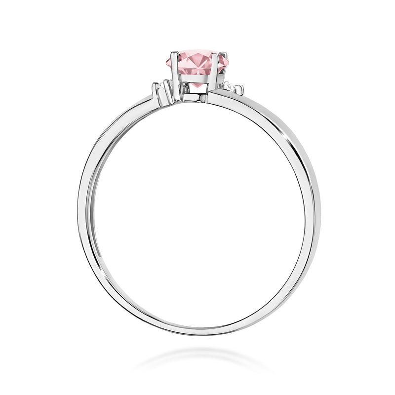 Inel Aur 9K cu Diamante Roz de Laborator 0.53 ct, imaginea 7 din 8