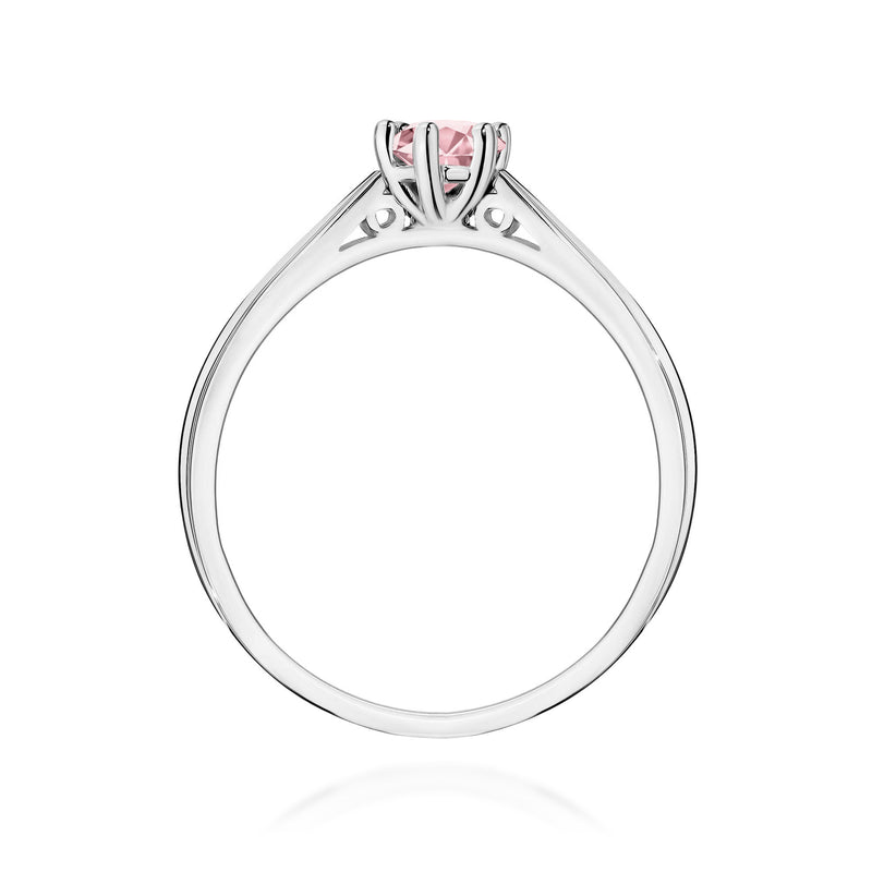 Inel Aur 9K cu Diamant Roz de Laborator 0.30 ct, imaginea 7 din 8