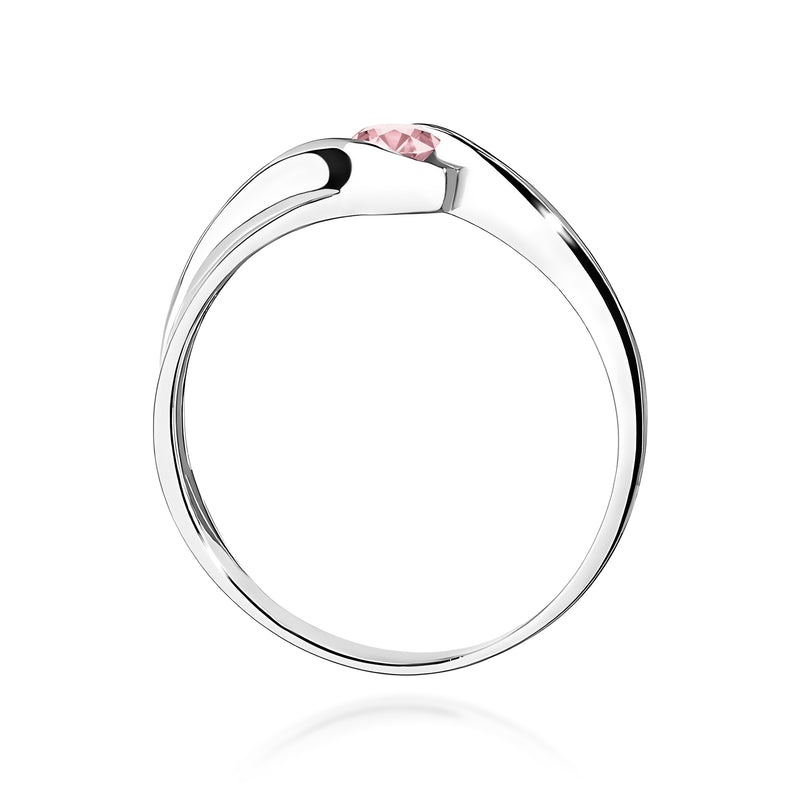Inel Aur 9K cu Diamant Roz de Laborator 0.15 ct, imaginea 7 din 8