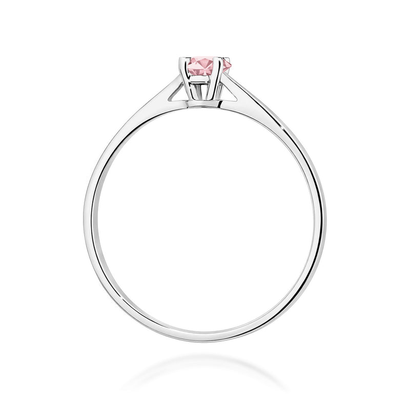 Inel Aur 9K cu Diamant Roz de Laborator 0.15 ct, imaginea 7 din 8