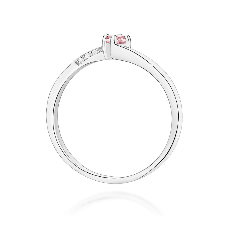 Inel Aur 14K cu Diamante Roz de Laborator 0.19 ct, imaginea 11 din 12
