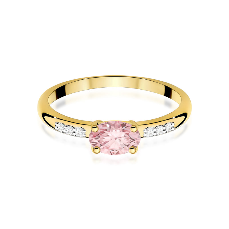 Inel Aur 14K cu Diamante Roz de Laborator 0.53 ct, imaginea 2 din 12