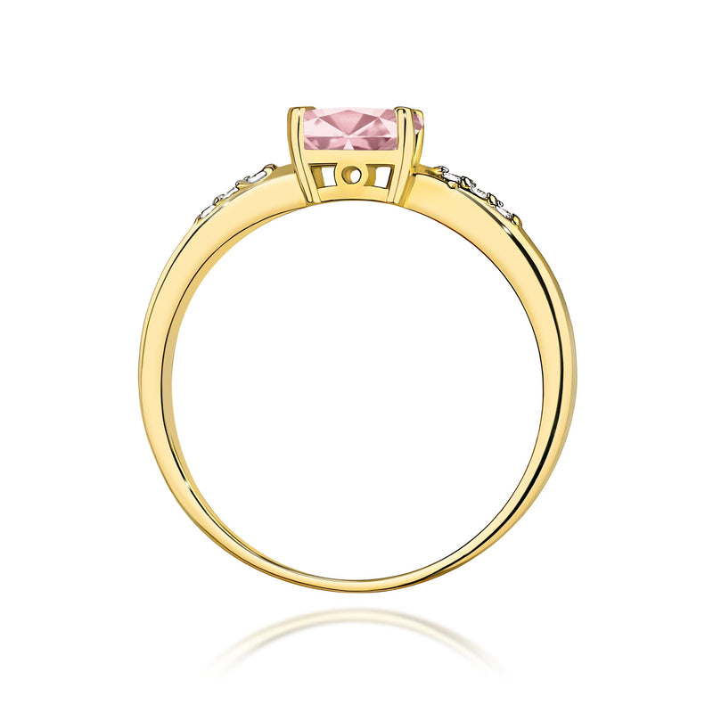 Inel Aur 14K cu Diamante Roz de Laborator 0.53 ct, imaginea 3 din 12