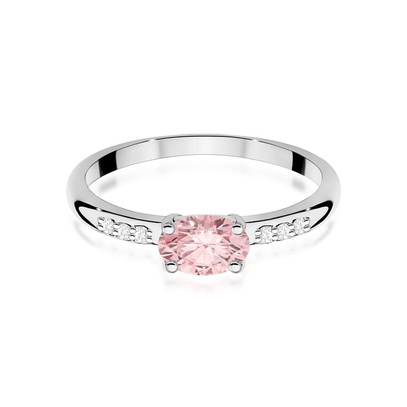 Inel Aur 14K cu Diamante Roz de Laborator 0.53 ct, imaginea 10 din 12
