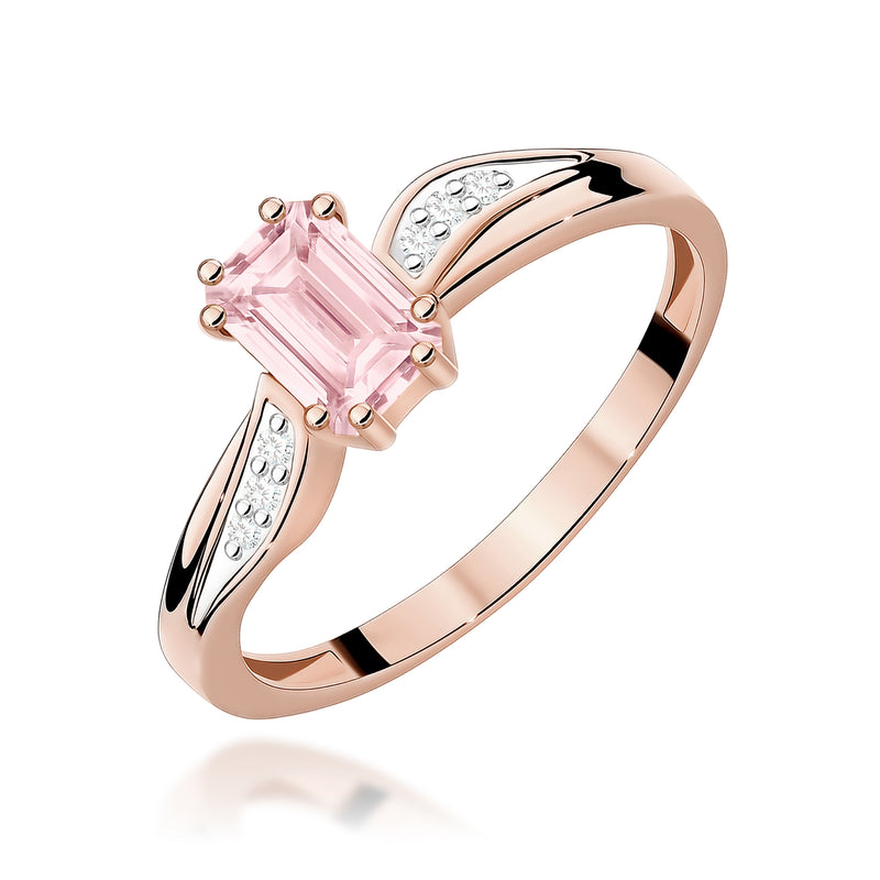 Inel Aur 14K cu Diamante Roz de Laborator 0.53 ct, imaginea 5 din 12
