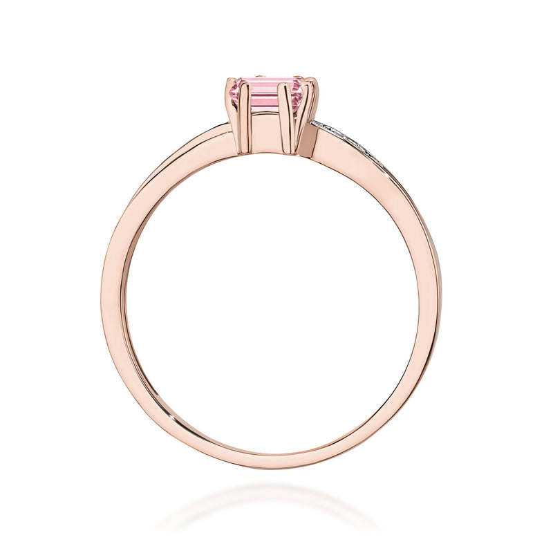 Inel Aur 14K cu Diamante Roz de Laborator 0.53 ct, imaginea 7 din 12