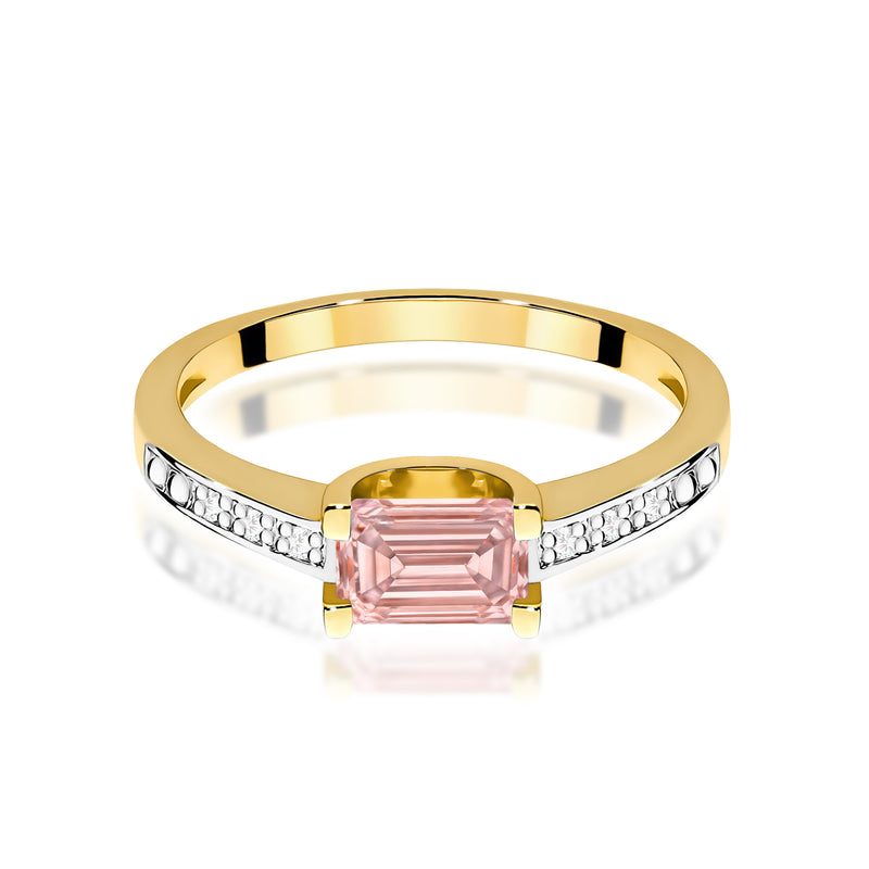 Inel Aur 14K cu Diamante Roz de Laborator 0.53 ct, imaginea 2 din 12
