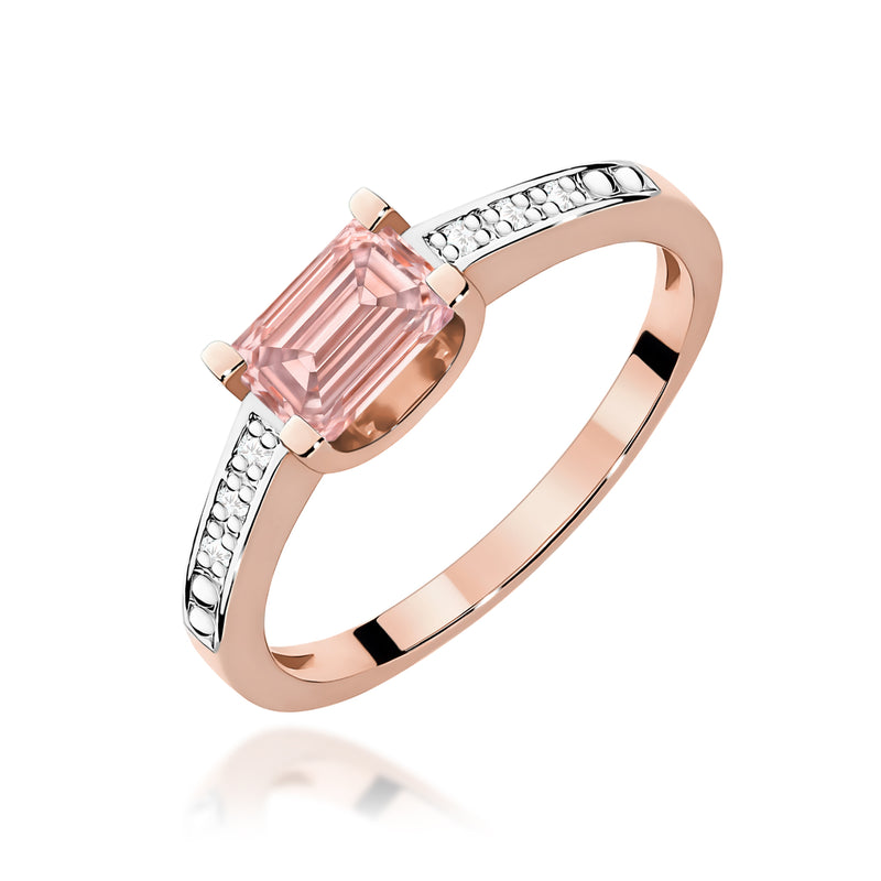 Inel Aur 14K cu Diamante Roz de Laborator 0.53 ct, imaginea 5 din 12