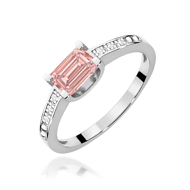 Inel Aur 14K cu Diamante Roz de Laborator 0.53 ct, imaginea 9 din 12