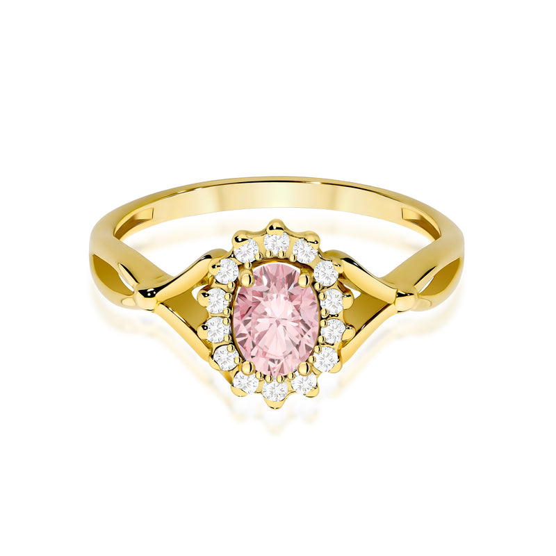 Inel Aur 14K cu Diamante Roz de Laborator 0.62 ct, imaginea 2 din 12